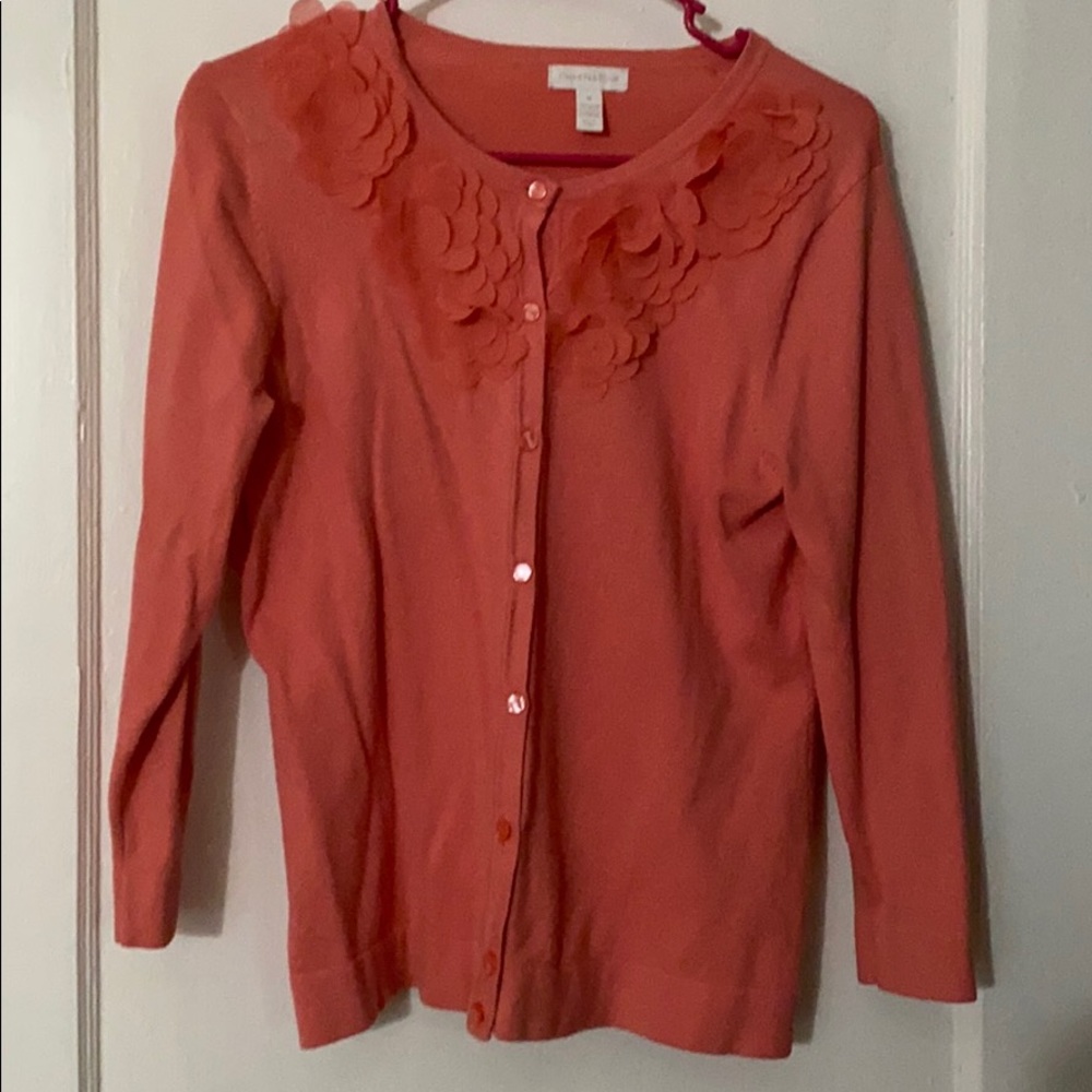 Coral 3/4 Sleeve Sweater